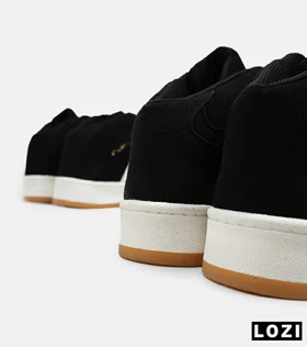 کفش کتانی نیم ساق مردانه و زنانه مشکی سفید ADIDAS Campus