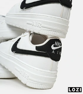 کفش مردانه و زنانه سفید مشکی NIKE AIR FORCE