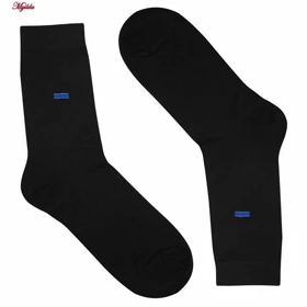 جوراب مردانه مشکی ماییلدا کد 00 ساده بسته 3 عددی