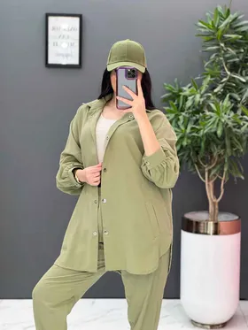 ست مانتو شلوار لینن کمربند Dior