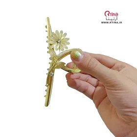 کلیپس سر جدید مجلسی/ فلزی مدل گل بابونه