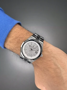 ساعت مچی وشرون کنستانتن اتوماتیک بند سیلور صفحه سفید Vacheron Constantin