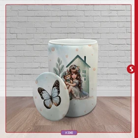 سبد اسباب بازی اتاق کودک برند مینوریا طرح دخترانه کد p-506