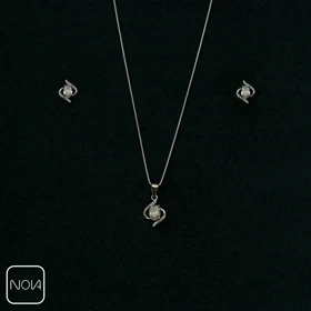 نیم ست نقره کد 651234