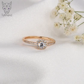 انگشتر لاکچری سنتر کیوب ژوپینگ