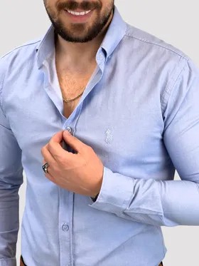 پیراهن 03029 POLO آبی روشن