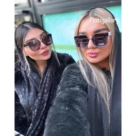 عینک دیور طلایی (Dior) فریم مربعی