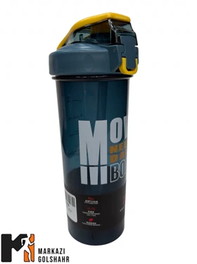 شیکر ورزشی نی دار 800 میلی لیتری کد 8896 (سورمه‌ای‌)