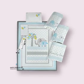 سرویس خواب هفت تکه رزبرن طرح FAMILY LOVE-BOY