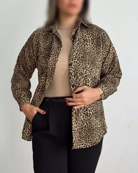 شومیز پاییزه پلنگی