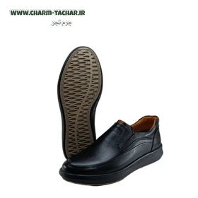 کفش طبی مردانه بدون بند چرم طبیعی