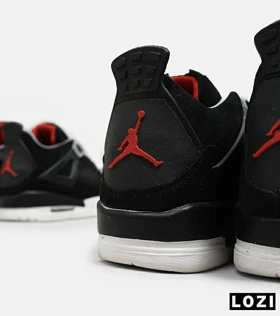 کتانی ساق‌دار مردانه مشکی Nike air jordan 4