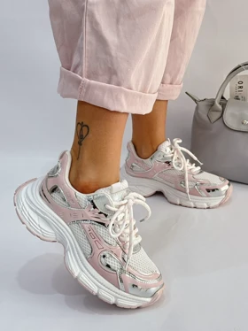 کتانی پنجره ای 2424 (صورتی سفید)