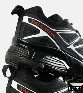 کفش کتانی طوسی مشکی سفید Salomon xt-6