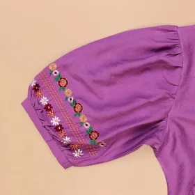 بلوز گلدوزی اطلس 2