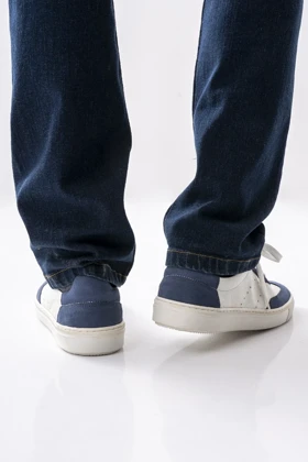 اسنیکرزاشبالت و چرم طبیعی بندی مردانه