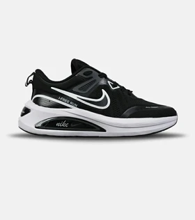 کفش کتانی مردانه و زنانه مشکی سفید نایک NIKE air zoom Free Run مدل 8566
