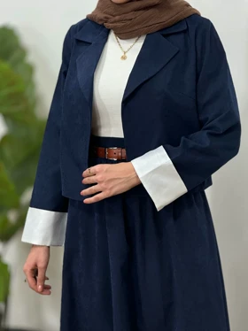 ست کت و دامن به همراه کمربند چرم