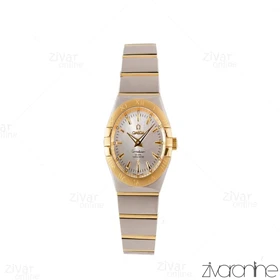 ساعت امگا کانسلیشن زنانه دورنگ طلایی سیلور 103778