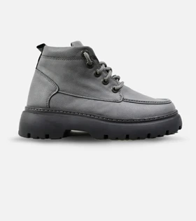 نیم بوت چرمی مردانه طوسی Timberland