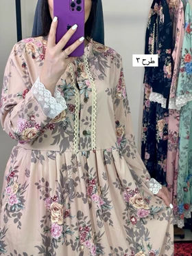 پیراهن گل‌دار دانتل