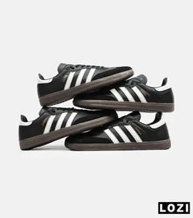 کفش کتانی مردانه و زنانه مشکی قهوه ای ADIDAS Samba