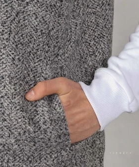 پافر مردانه طوسی و طرح دار 3255