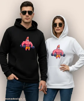 هودی مردانه و زنانه طرح پاتریک بدنساز کد 1061