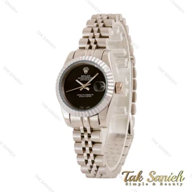 ساعت رولکس زنانه صفحه مهندسی مشکی Rolex-4956-L
