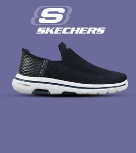 کفش کتانی طبی ورزشی سرمه ای SKECHERS Slip-Ins مدل 8860