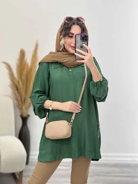 شومیز جلو بسته بغل سه دکمه