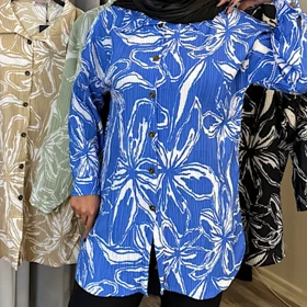 مانتو زنانه کراش کاملس گل‌دار