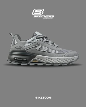 کفش کتانی طبی ورزشی طوسی SKECHERS max protect مدل 8558
