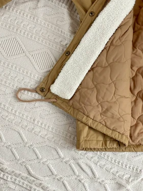 کاپشن کتان کلاهدار کد 2323