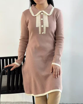 پیراهن بافت گرماژ بالا کد 5331