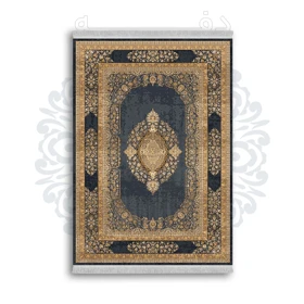 *جدید* فرشینه از جنس پارچه شانل مخمل ترک طرح فانتزی برند دفه کد 1002