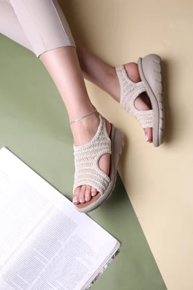 کفش صندل زنانه رکابدار گیپوری