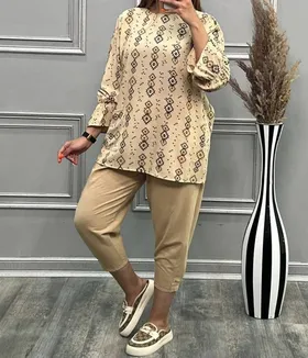تونیک جلو بسته تک جیب