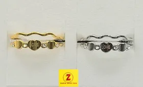 انگشتر استیل زنانه طرح طلا