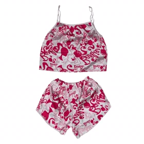 ست تاپ و شلوارک طرح باربی 199