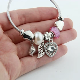 دستبند پاندورا طرح برگ