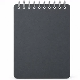 دفترچه یادداشت 80 برگ سیمی ساده سایز 1/16