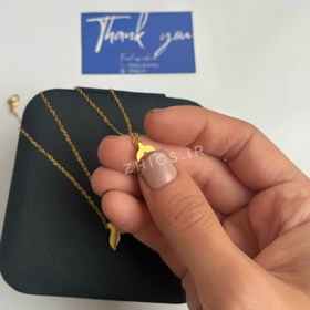 گردنبند استیل دم وال سه بعدی