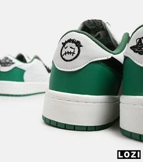 کفش کتانی مردانه سفید مشکی سبز NIKE travis scott