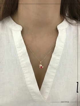 نیم‌ست پرنده قلب صورتی