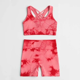 ست نیمتنه و شلوارک زنانه 5005 (صورتی)