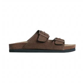 صندل دو بند زنانه مدل برکین_قهوه ای کد 1971