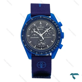 امگا سواچ ماموریت به نپتون سرمه ای بند برزنتی Swatch-8836-U