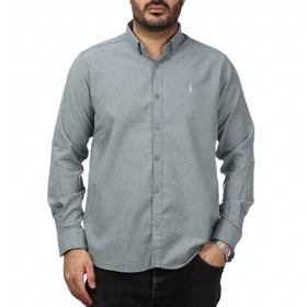 پیراهن آستین بلند لینن مردانه مدل 610595