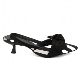 کفش مجلسی زنانه پاشنه‌دار 3 سانت مدل sandal valentino - 0060_B/W